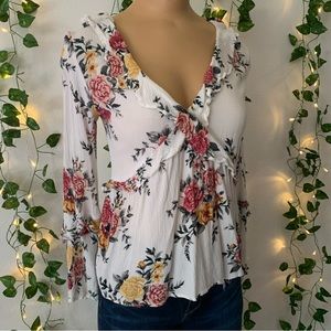 American Eagle Outfitters Floral Flowy Women’s Muti Blouse Size Small